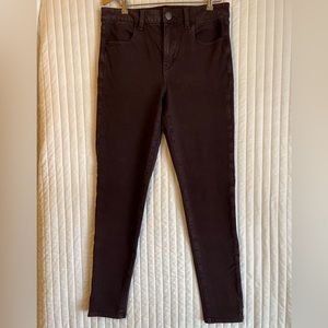 American Eagle Outfitters 360 next level stretch maroon color jeans size